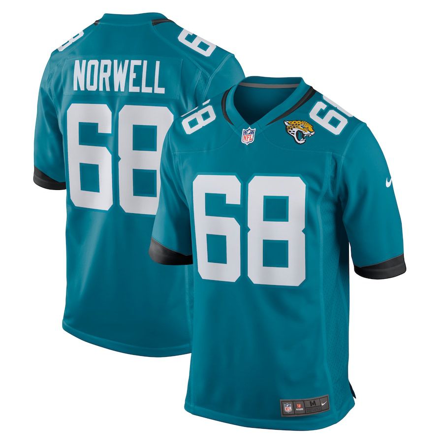 Men Jacksonville Jaguars 68 Andrew Norwell Nike Green Game NFL Jersey